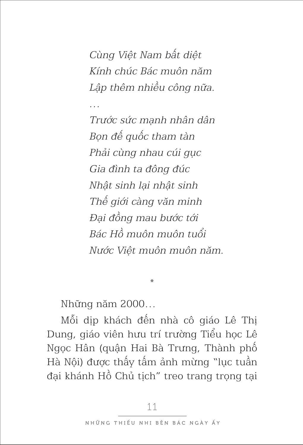 Những Thiếu Nhi Bên Bác Ngày Ấy