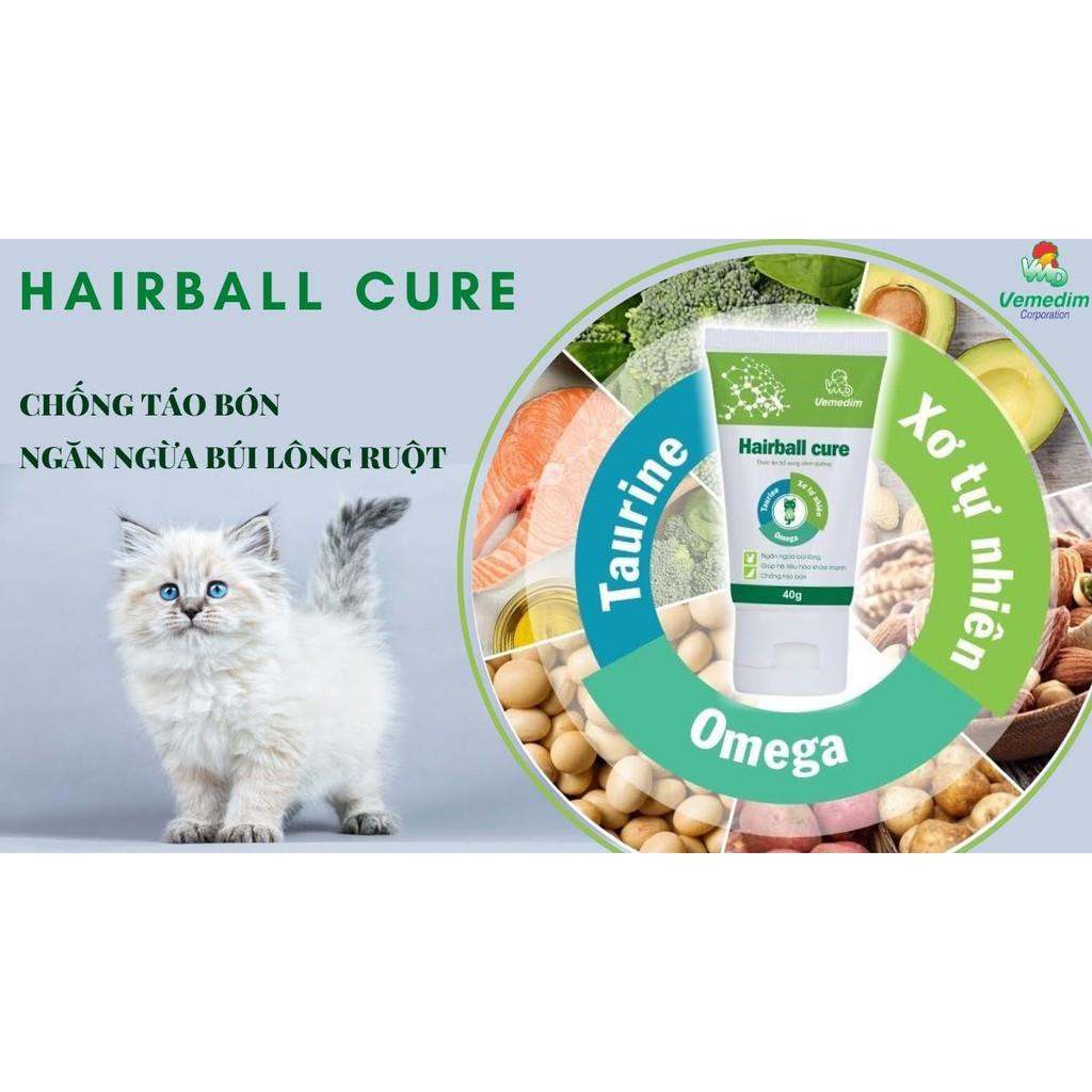Hairball Cure - Gel dinh dưỡng tiêu búi lông trong dạ dày và ruột của chó mèo