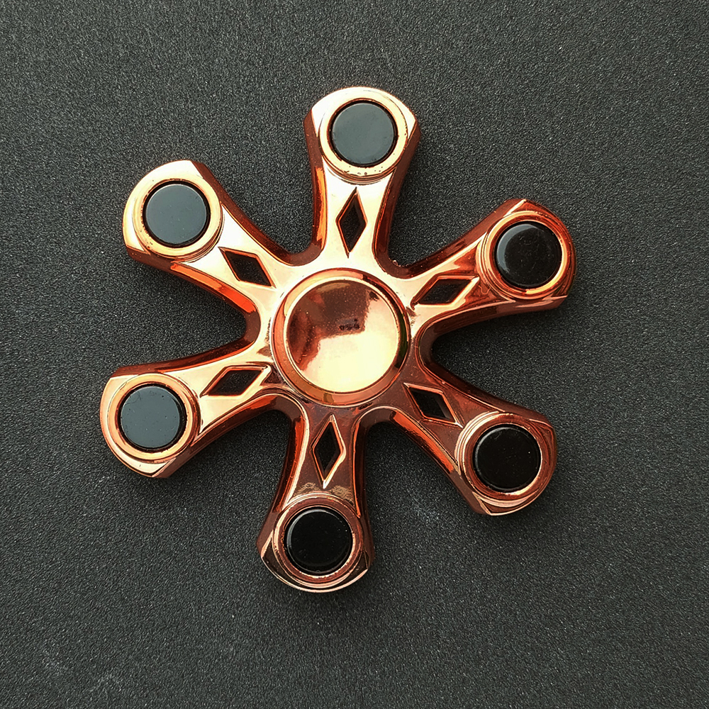 Con Quay Hand Fidget Spinner 6 cánh mạ titan 90-150 giây Legaxi HG05