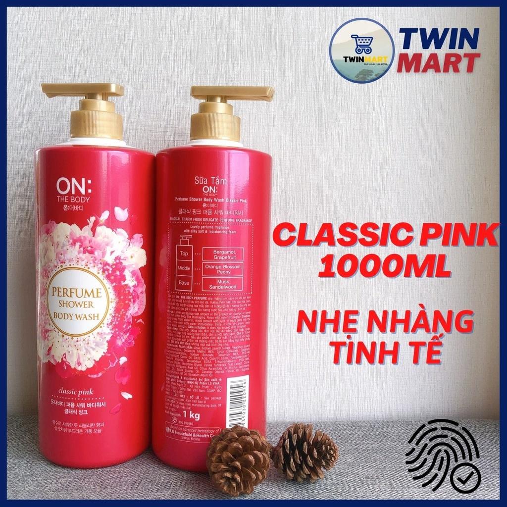 Sữa tắm hương nước hoa On: The Body Perfume - Classic Pink - Violet dream - White Pearl 1000ml