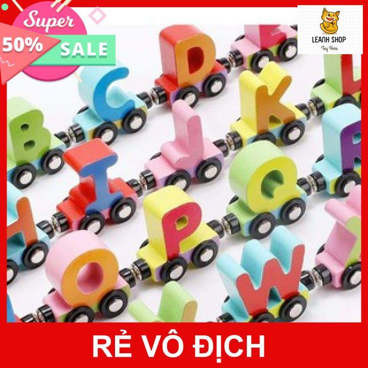 Đồ Chơi Đoàn Tàu Nam Châm Từ Tính Chữ Cái & Số Đếm, Đồ chơi giáo dục sớm cho bé