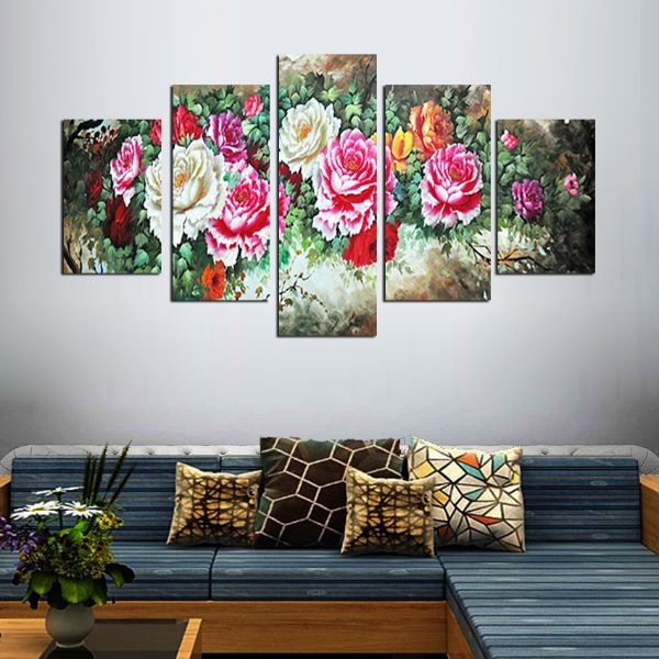 Tranh Canvas treo tường nghệ thuật | Bộ 5 bức | HLB_110