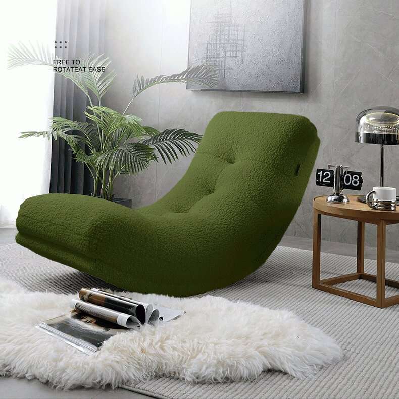 Ghế bập bênh thư giãn, ghế đọc sách, ghế decor CTIG135 Juno Sofa hiện đại KT 135 x 65 x 68cm