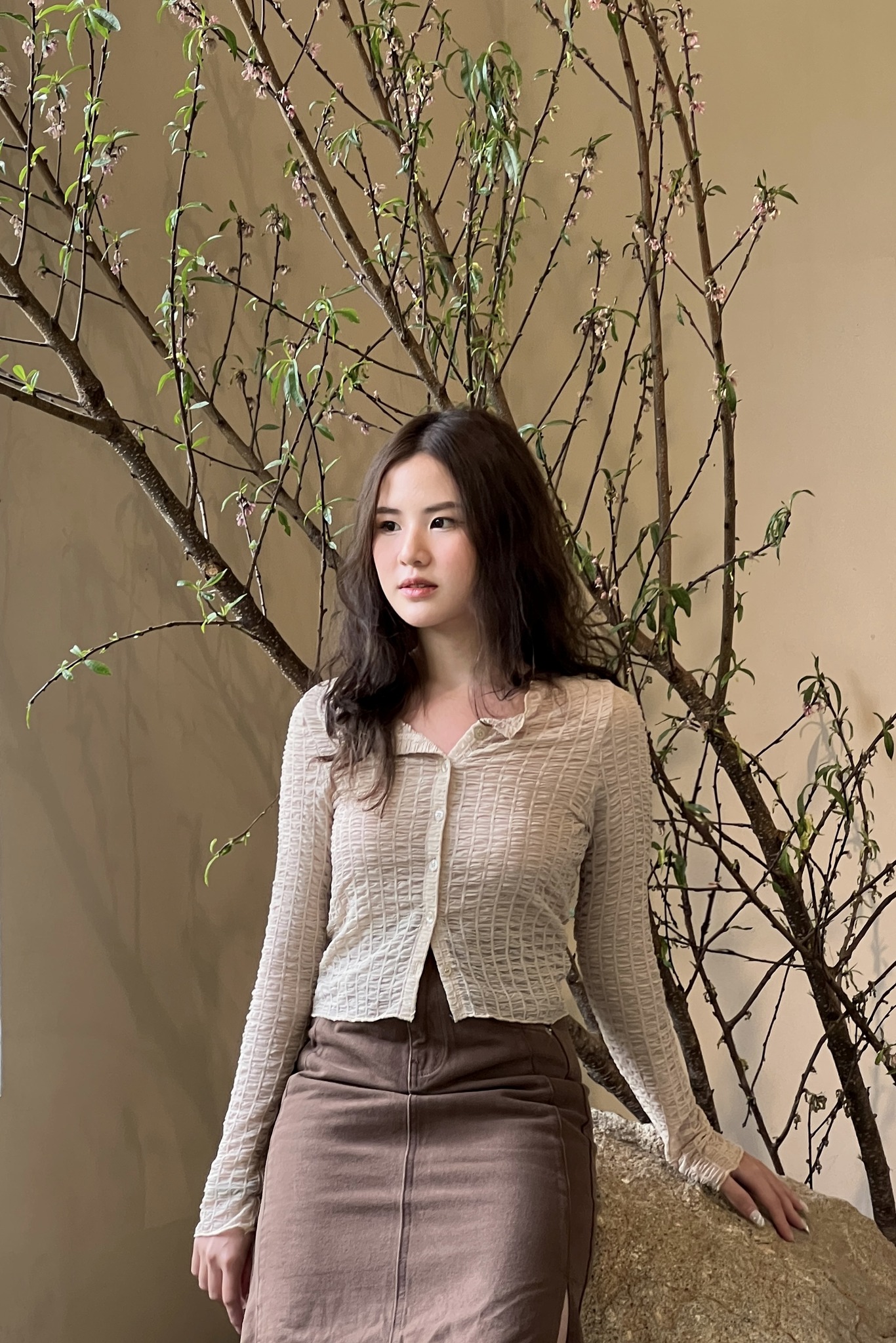 OLV - Áo Lorie Top In Beige