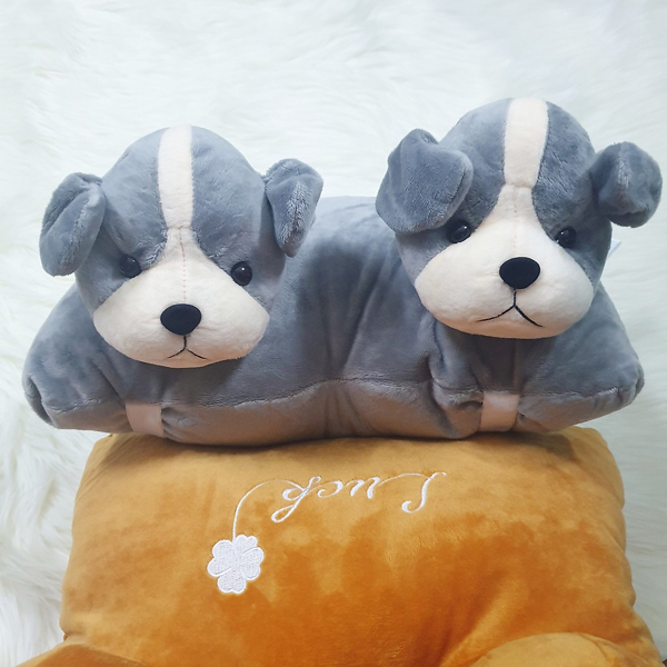 Gối Đi Xe Máy 2 Đầu Hình Chú Cún Con Gx14