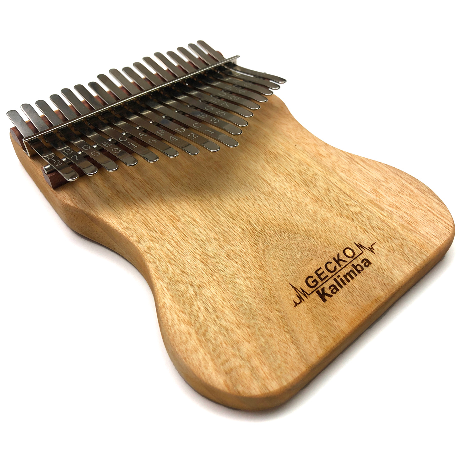 [Khắc Phím] Đàn Kalimba Gecko 17 Phím K17CAP (Gỗ Long Não Mbira Thumb Finger Piano 17 Keys) Hàng Chính Hãng - Kèm Móng Gẩy DreamMaker