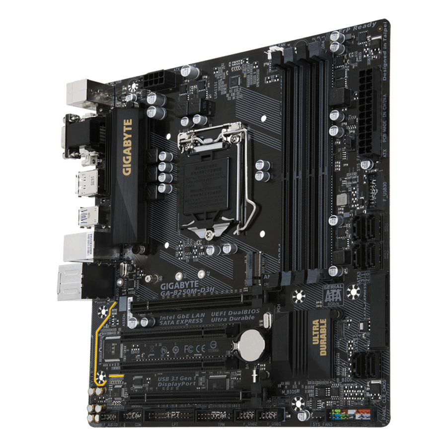 Bo Mạch Chủ Mainboard GIGABYTE B250M-D3H (SK1151) - Hàng Chính Hãng