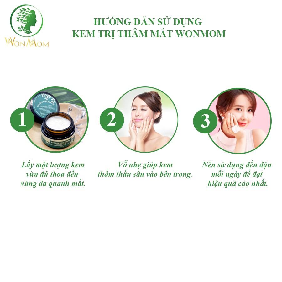 Kem Dưỡng Da Mắt, Ngăn Ngừa Nếp Nhăn, Quầng Thâm Vùng Mắt Wonmom 20g