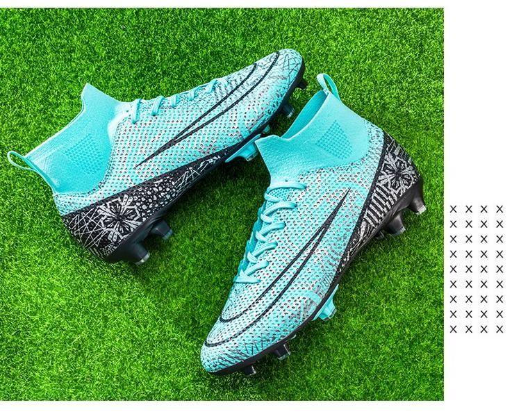 YANZISHOP Đáng yêu Beno Qinghua sứ Assassin giày bóng đá nam dài đinh FG cỏ chống trượt nam sinh trung học nghiền móng tay đào tạo giày