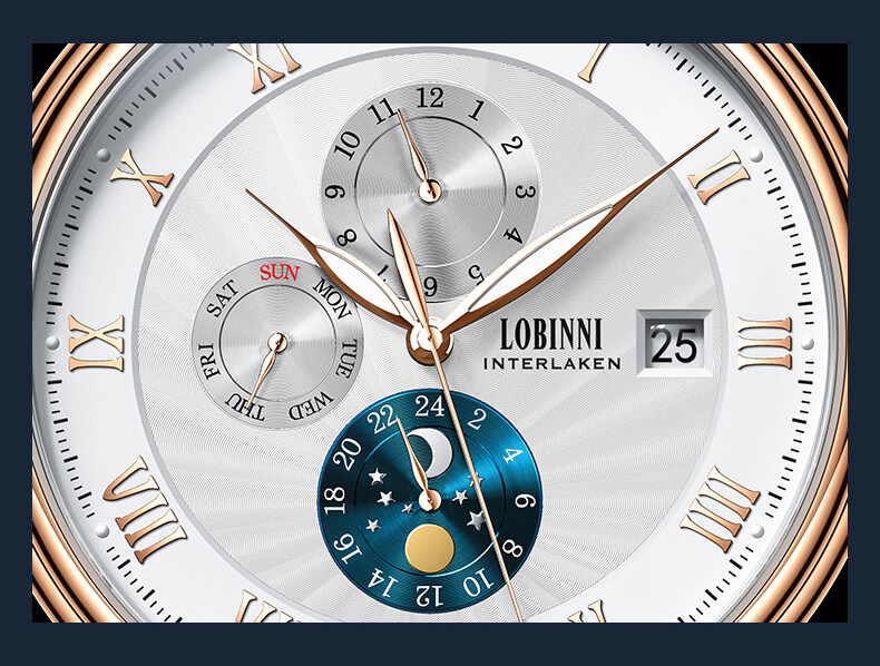 Đồng hồ nam chính hãng Lobinni No.1023LT-12