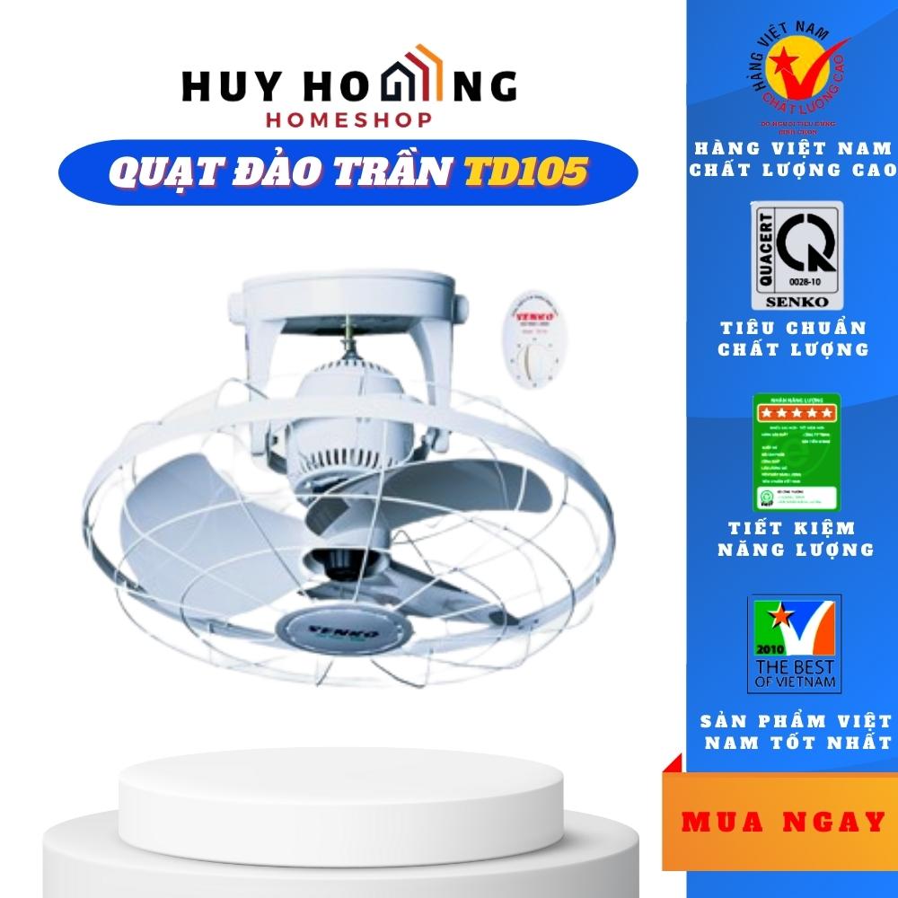 Quạt trần đảo chuyển hướng cơ Senko TD105 - Hàng chính hãng