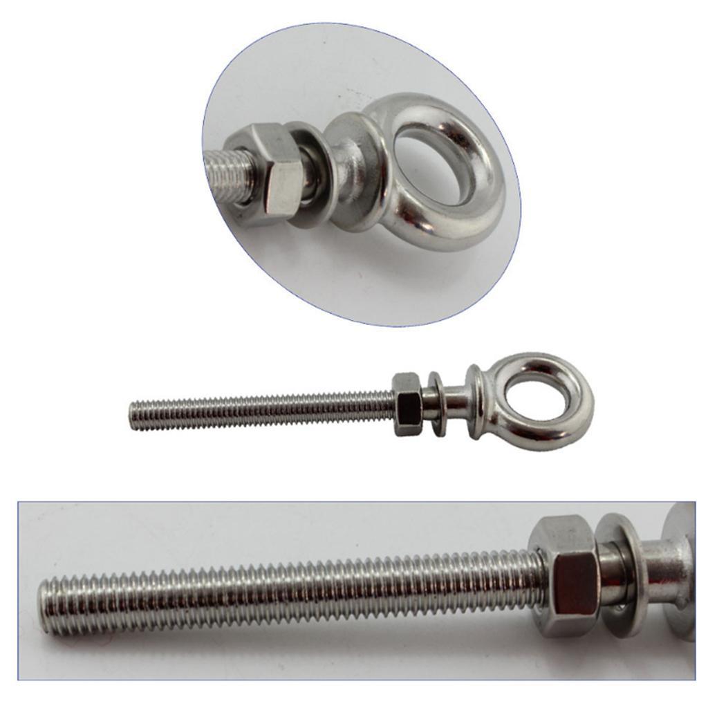 4pcs M8 Long  Eye  Harness Point Boat Fitting Hardware