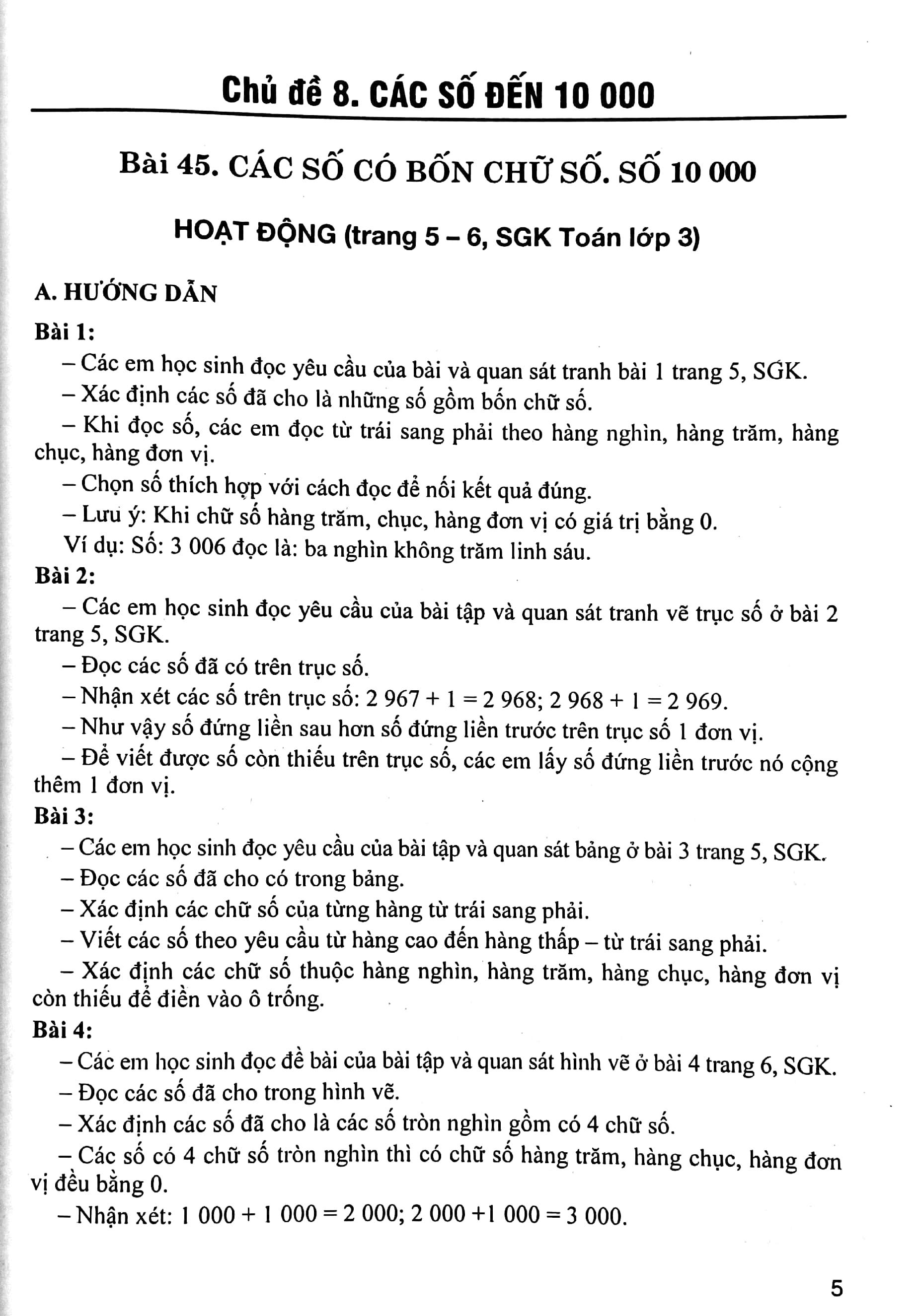Bài Giảng Và Hướng Dẫn Học Toán Lớp 3 - Tập 2