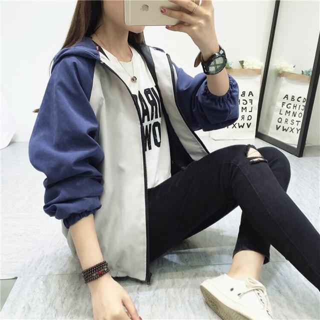 ÁO KHOÁC GIÓ NỮ FORM RỘNG CÁ TINH