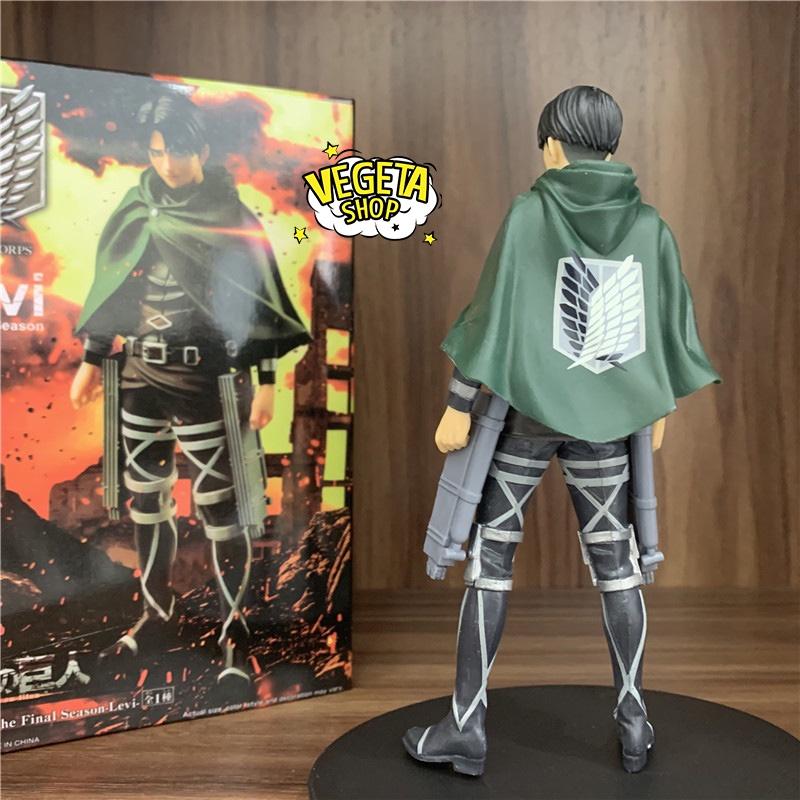 Mô hình Attack On Titan - Levi Ackerman - Đội trưởng Levi thuộc Trinh sát binh đoàn - Fullbox 16cm - Đại chiến titan