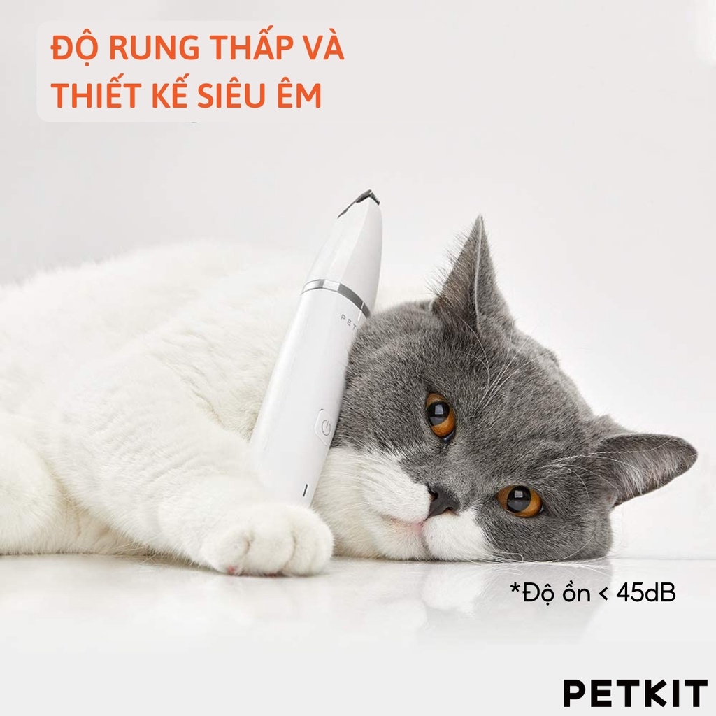 Tông Đơ Cắt, Tỉa, Cạo Lông Chó Mèo Petkit PRO 2023 2in1