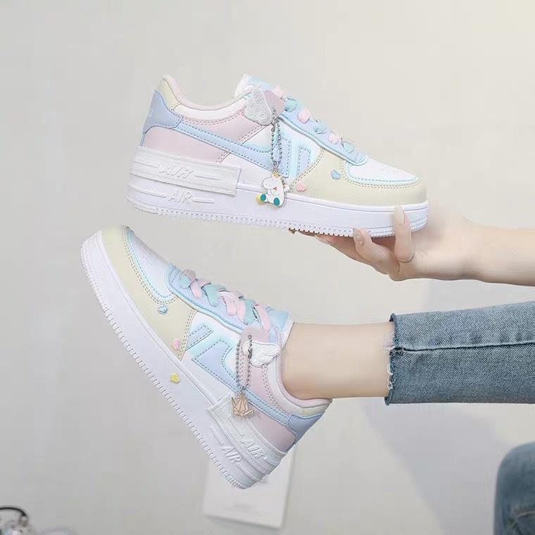 GIÀY NỮ ULZZANG KẸO NGỌT, SNEAKER AF1 HOT TREND