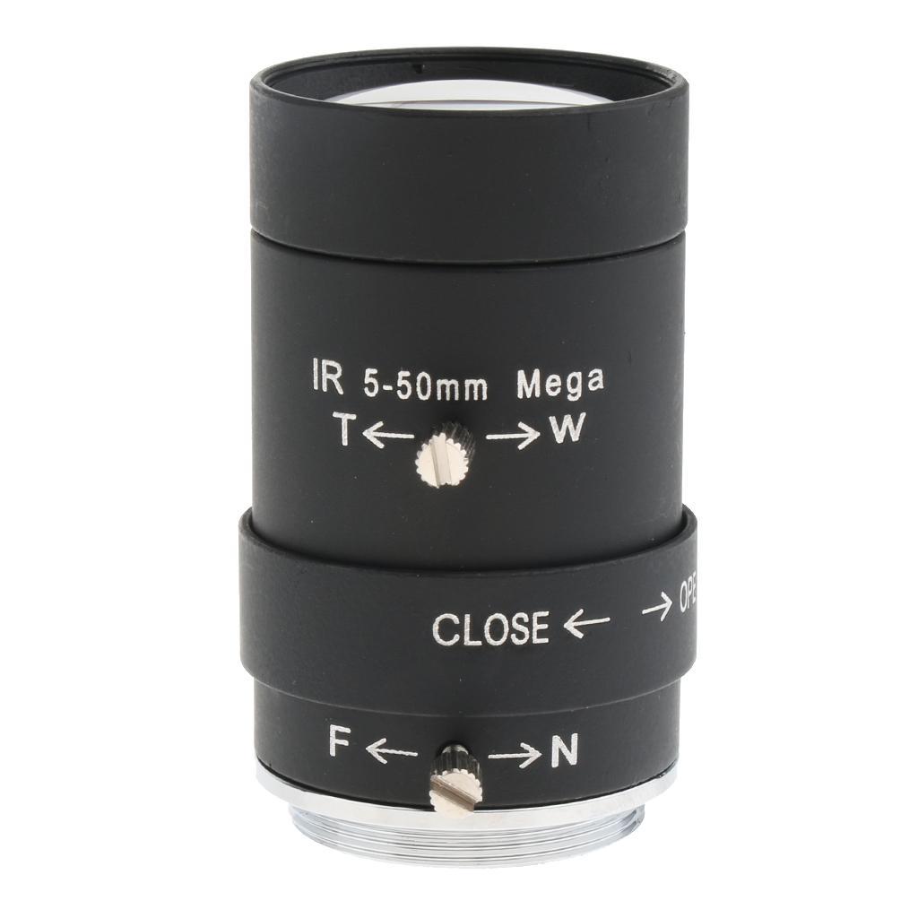 5mm-50mm 1/3" F1.6 Manual Iris Lens CS Mount for Security CCTV Camera