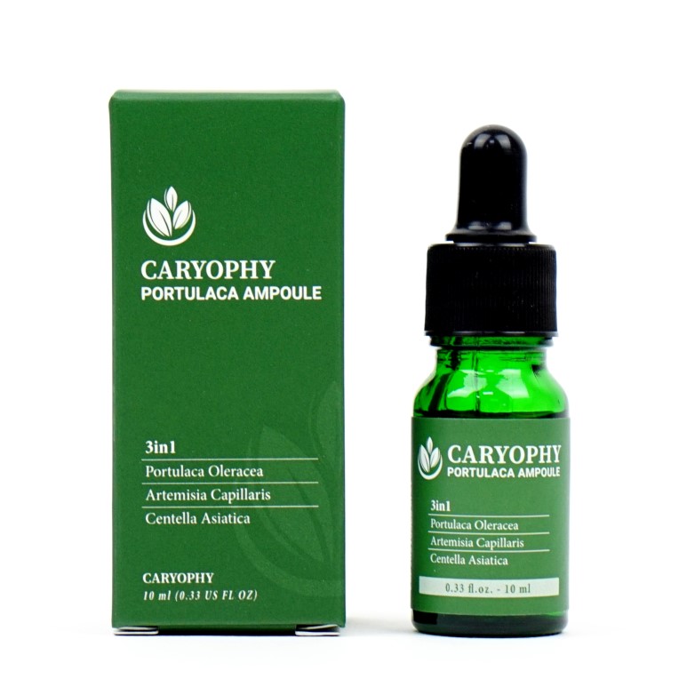 Combo Nước hoa hồng Caryophy Portulaca Toner 300ml + Serum dưỡng ẩm Caryophy Portulaca Ampoule 10ml
