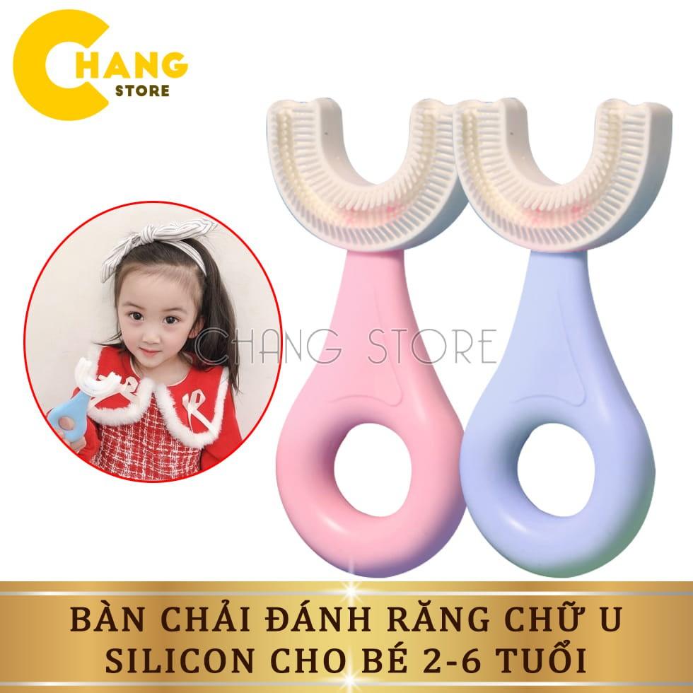 Bàn Chải Đánh Răng Chữ U Cho Bé, Bàn Chải Silicon Thông Minh Cao Cấp Cho Bé Từ 2 - 6 Tuổi