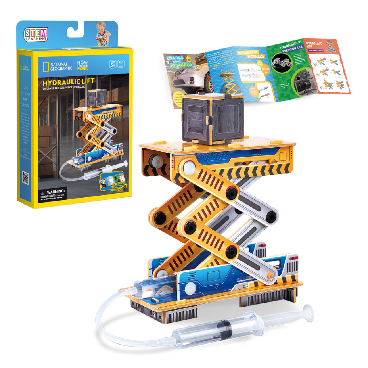 Đồ Chơi Lắp Ráp Mô Hình Thang Nâng Thủy Lực Tự Chế Nat Geo  STEAM DS1114h