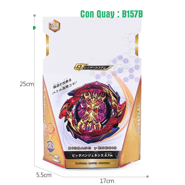 Đồ Chơi Con Quay B157 Kèm Quay Tay | Con Quay BEYBLADE B163