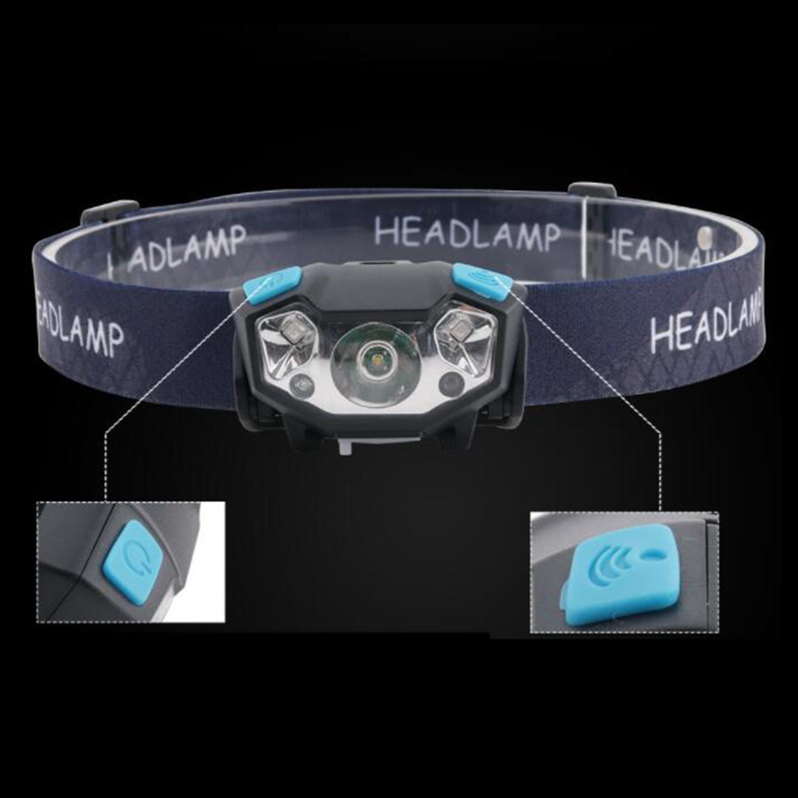 USB Rechargeable LED   Flashlight Headlight Head  Waterproof