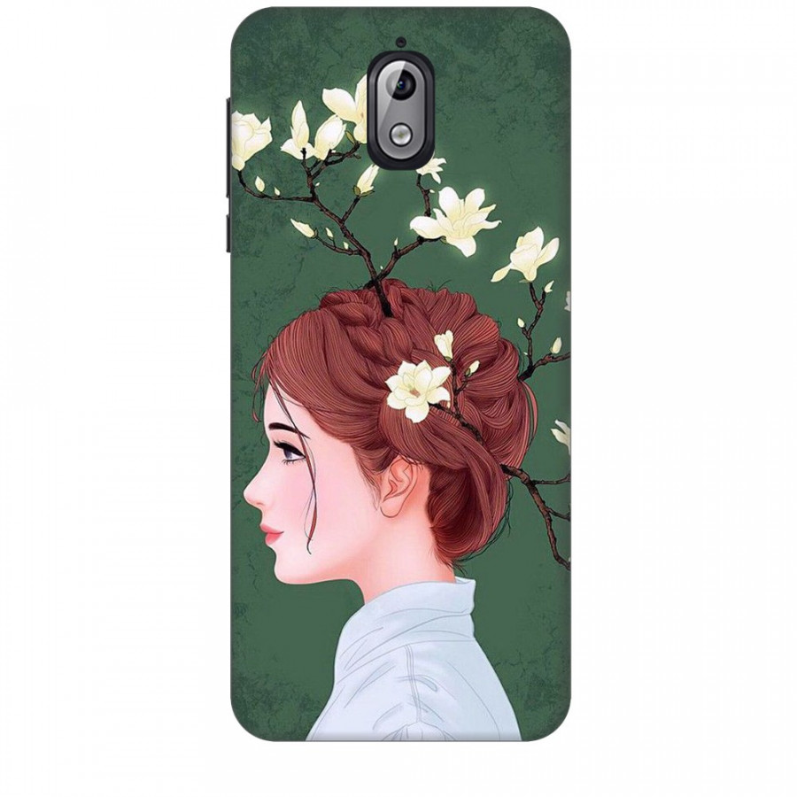 Ốp lưng dành cho điện thoại NOKIA 3.1 Cô Gái Tóc Hoa