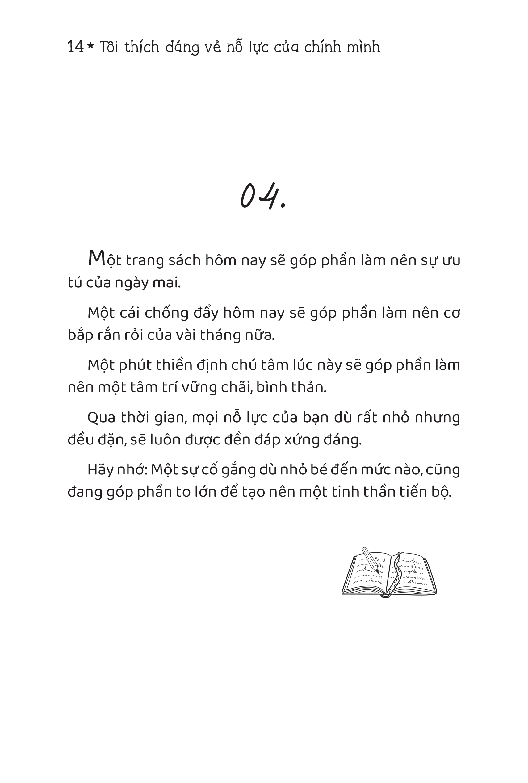 Sách Tôi thích dáng vẻ nỗ lực của chính mình - 我喜欢努力绽放的自己 - Phiên bản song ngữ Việt - Trung