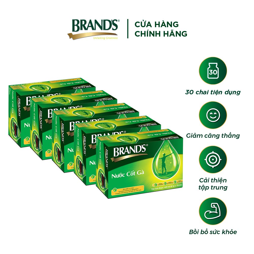 Combo 5 Nước cốt gà BRAND'S Vị Truyền Thống