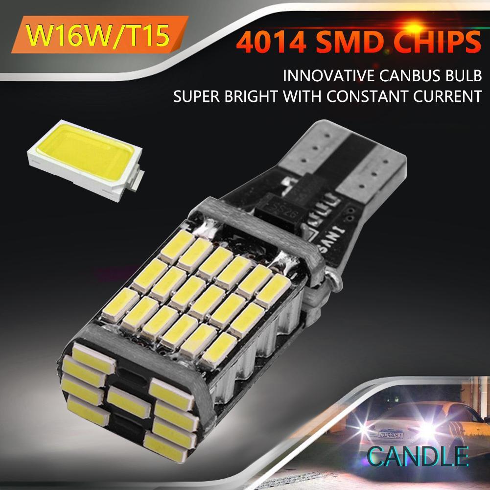 Bóng Đèn Led T15 W16W 4014 45 Smd 12v Chuyên Dụng Cho Xe Hơi