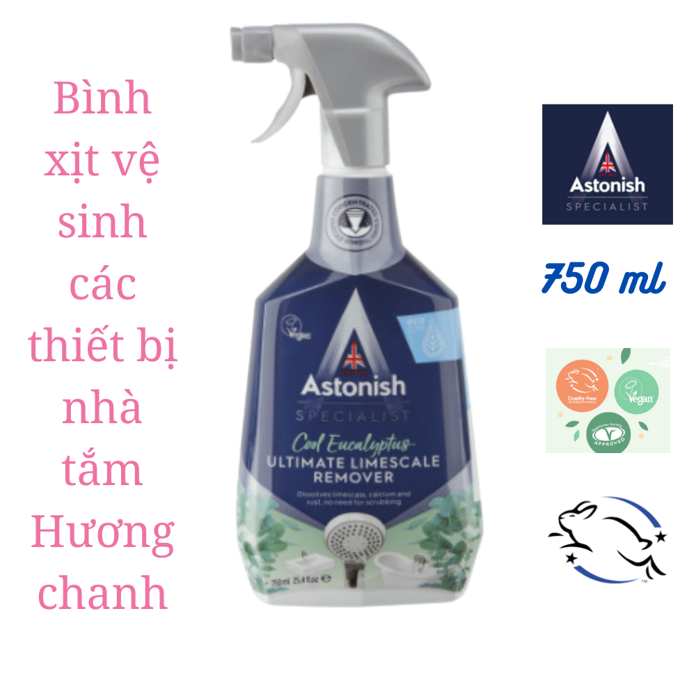 Bình xịt vệ sinh nhà tắm Astonish hương chanh C6940