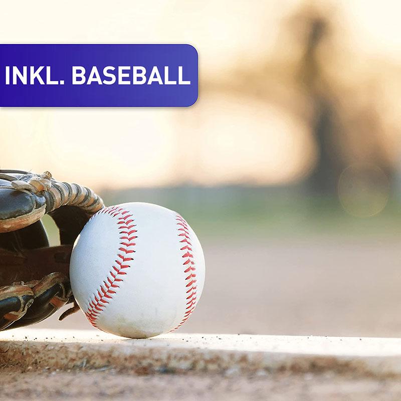 Mới Hợp Kim Nhôm Dày Gậy Bóng Chày Và Bóng Mềm Bát Bóng 20Inch Năm Màu Thể Thao Ngoài Trời Nhà Cá Nhân Tự Vệ Color: Sliver with ball Size: 20in