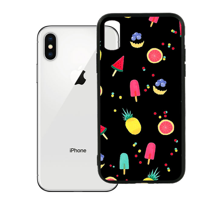 Ốp lưng viền TPU cao cấp cho Iphone X - Summer 02