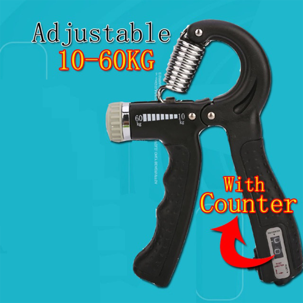 10-60Kg Bắt tay Bắt tay Tay cầm Tay cầm Bàn tay Cổ tay Tập thể dục Tay cầm Huấn luyện Tay cầm Có Bộ đếm