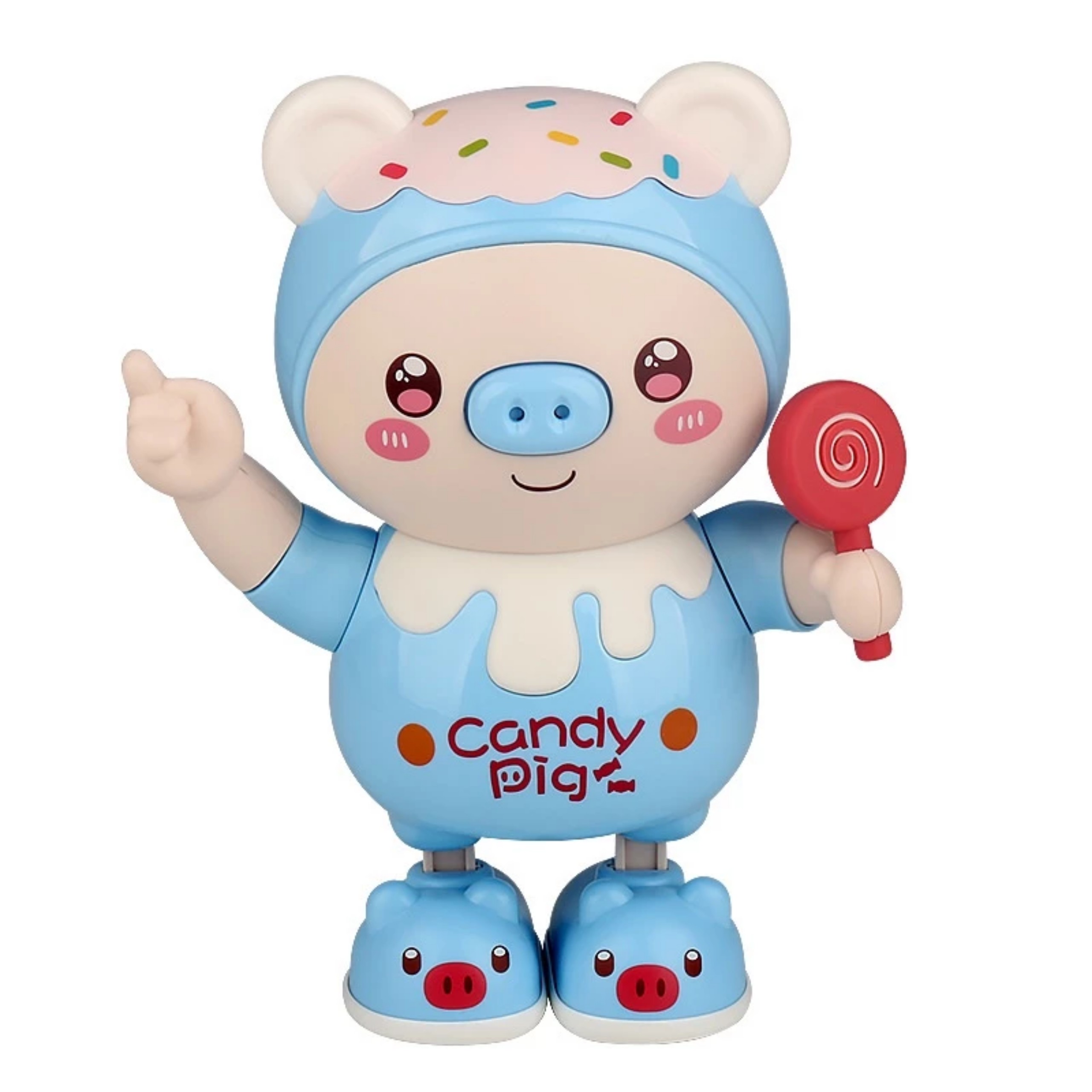 Đồ chơi Heo Nhảy Múa có đèn và nhạc dễ thương cho bé - Đồ chơi phát nhạc Candy Pig