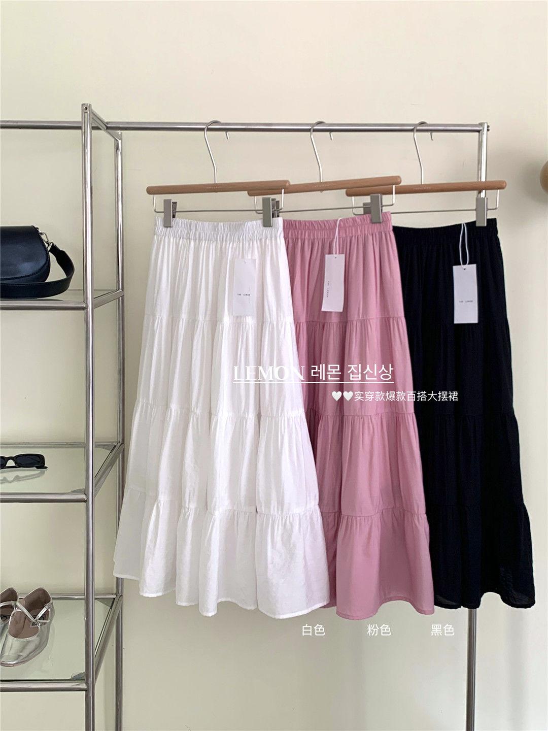 TOBE1SHOP Váy dài chữ A kiểu Pháp, váy dài, váy gió, váy dài, váy rộng, váy nửa người.
