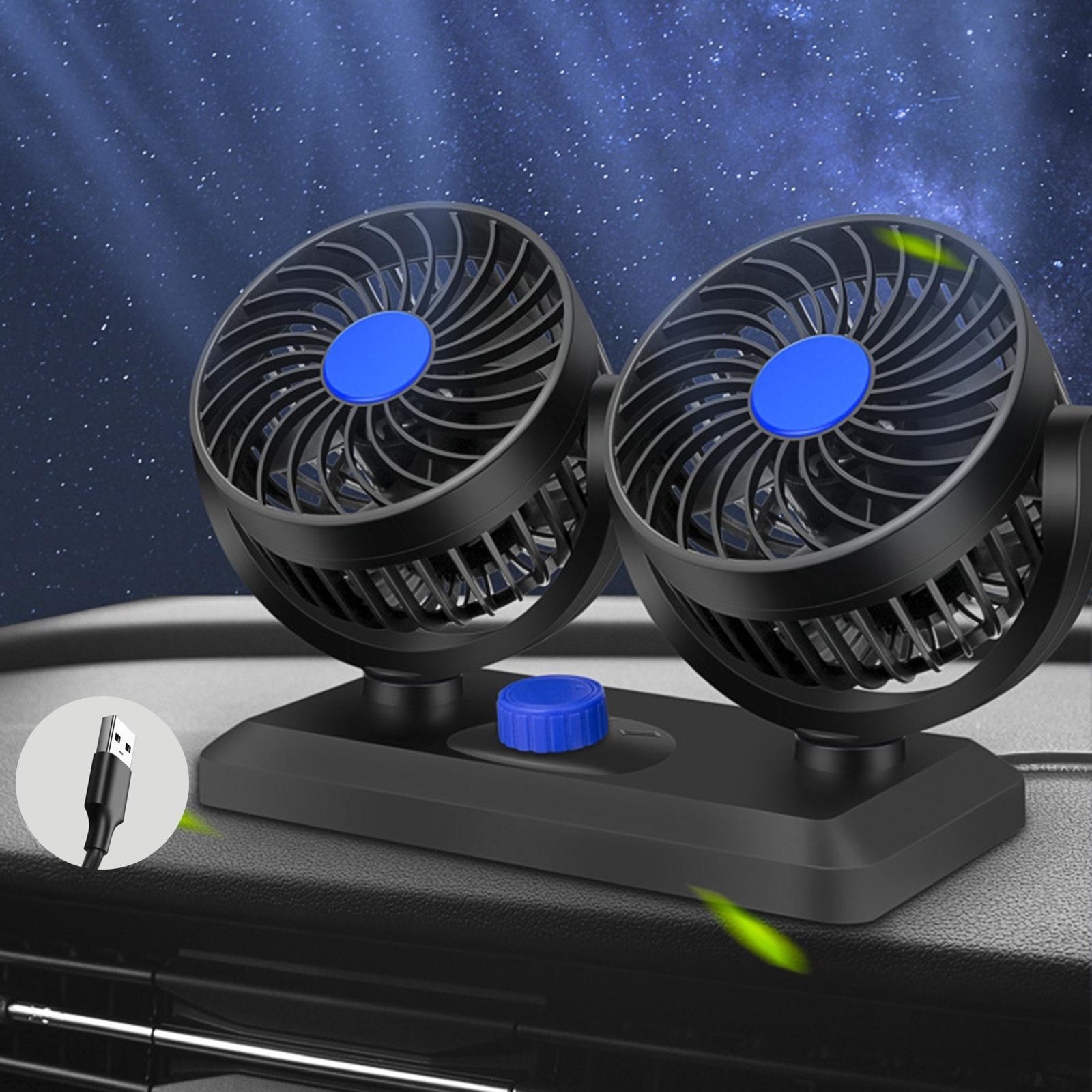 Car Fan Auto Cooling Fan Keep Air in Vehicle Fresh and Degree Rotatable Strong Wind Circulation Fan for Boat