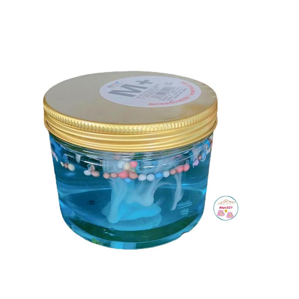 Slime thạch băng hang động cốm xốp 9 màu cực đẹp Đồ chơi hũ slam chất nhờn ma quái squishy 200ML