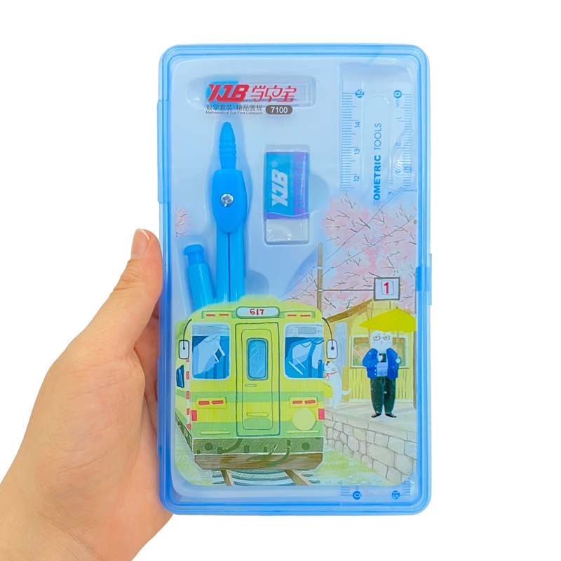 Bộ Dụng Cụ Học Tập XueZhongBao 7100 - Mẫu 2 - Xanh Dương