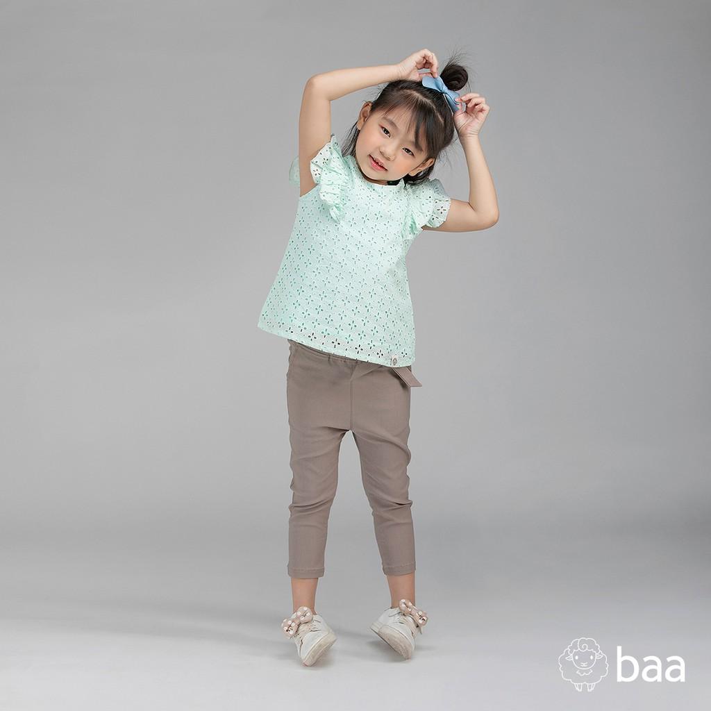 Quần dài khakis BAA BABY phối nơ cho bé gái từ 1-7 tuổi - GT-QU17D