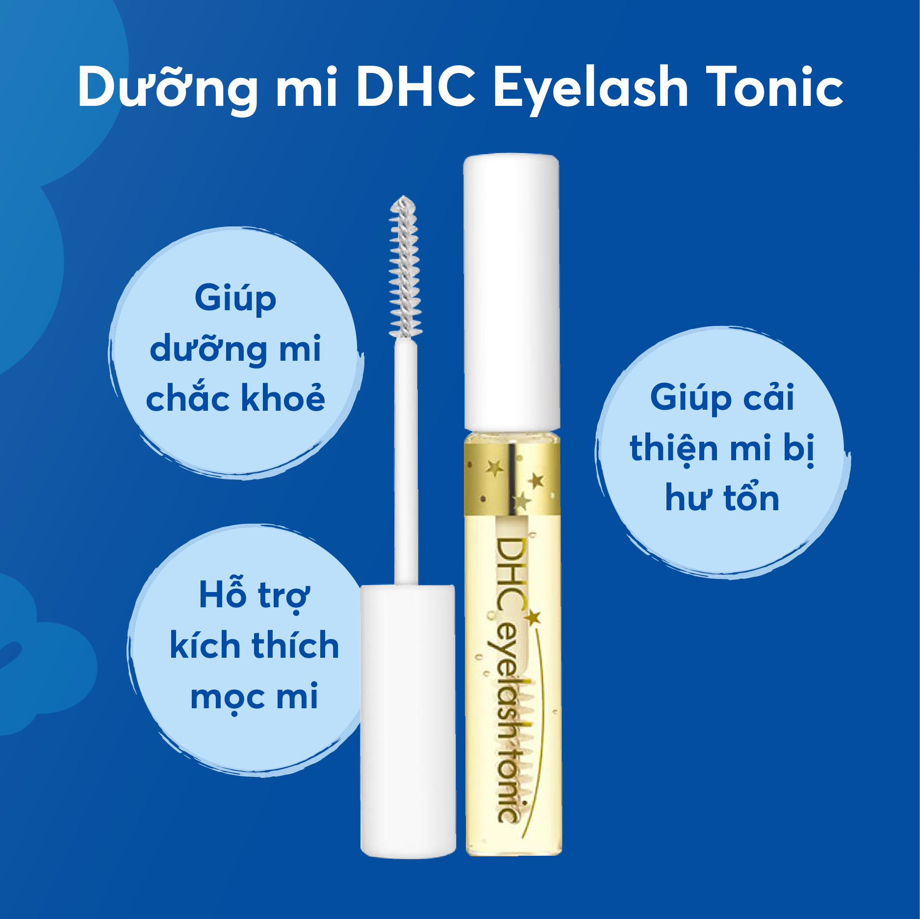 Dưỡng mi DHC Eyelash Tonic hỗ trợ kích thích mọc mi, làm dày, dài và chắc khỏe  lông mi - chiết xuất 100% từ thiên nhiên - OZ Slim Store