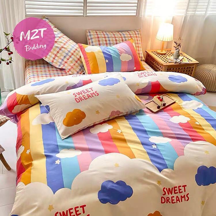 Chần Chăn Phao Bộ Cotton Poly Cầu Vồng Sau Mưa
