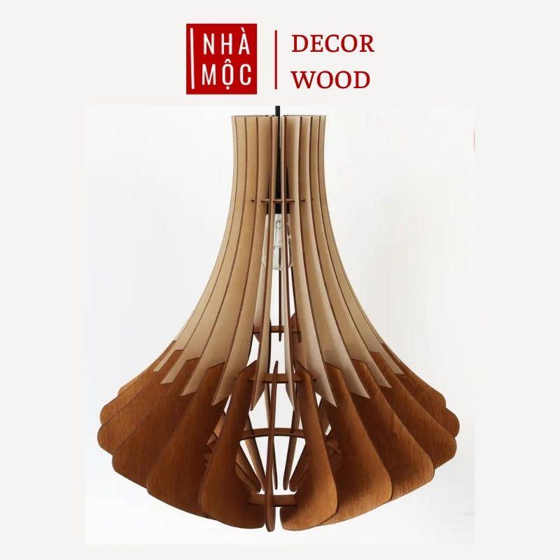 Đèn gỗ thả trần trang trí mẫu TT86