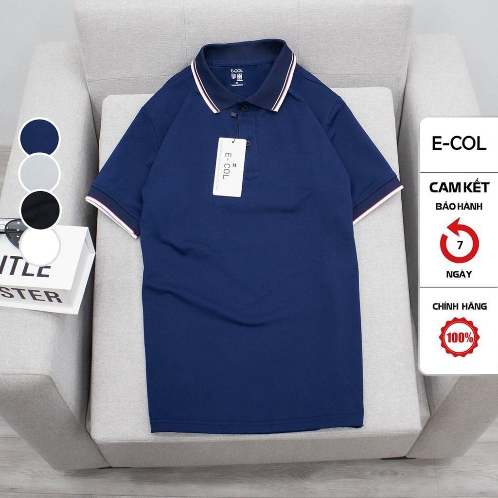 Áo thun Polo nam trơn cổ bẻ vải cá sấu Cotton
