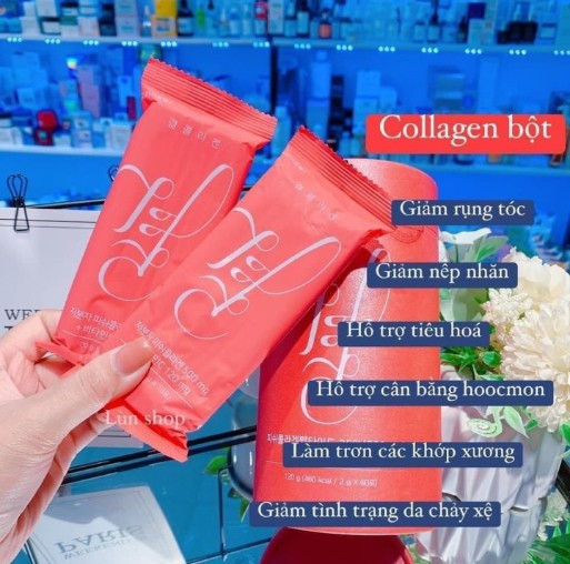 Collagen Bọt Pha Lựu Đỏ Hàn Quốc- Hỗ Trợ Làm Đẹp