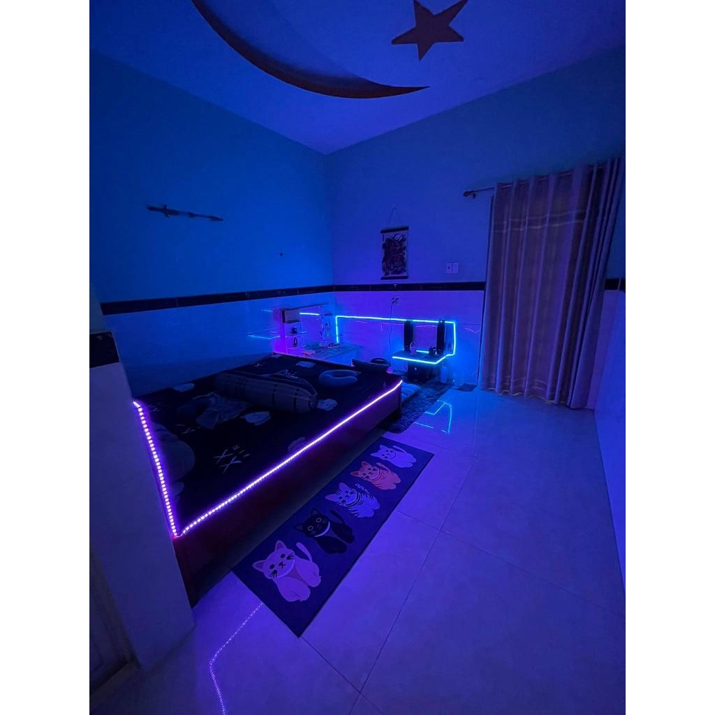 Bộ Đèn LED RGB Dài 2M , 3M ,5050 Chống Nước, Đổi Màu, Đèn Nháy Trang Trí