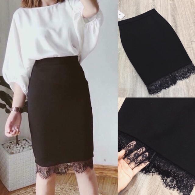 NEW Chân váy body chân ren thời trang