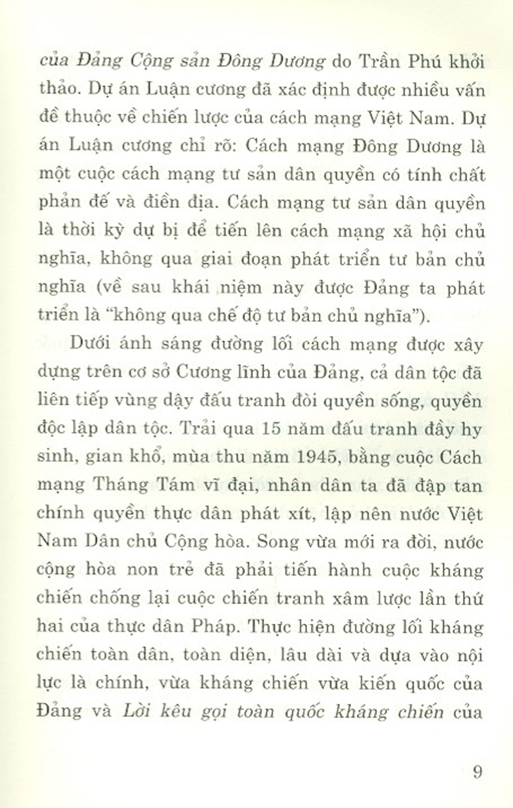 Các Cương Lĩnh Cách Mạng Của Đảng Cộng Sản Việt Nam