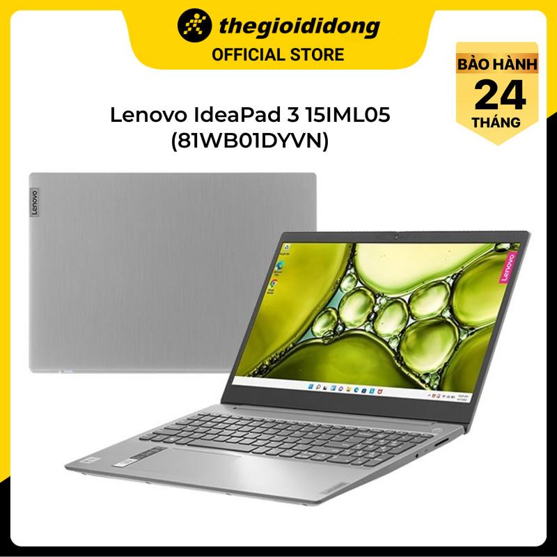 Laptop Lenovo IdeaPad 3 15IML05 i3 10110U/4GB/256GB/Win11 (81WB01DYVN) - Hàng chính hãng